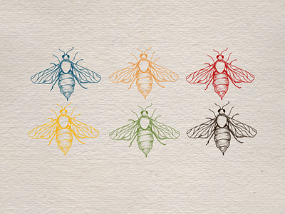Bees art design digital art illustration procreate app