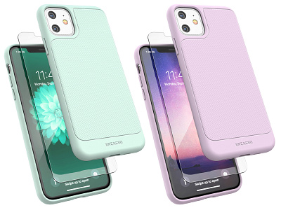 Colorful Protective cases for iPhone 11 3d design case design cases iphone 11 keyshot mockup photoshop rendering rhino