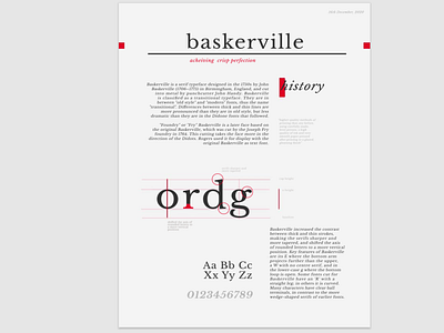 Graphic Design: Day 2 baskerville design graphic design illustration libre baskerville minimal serif typography