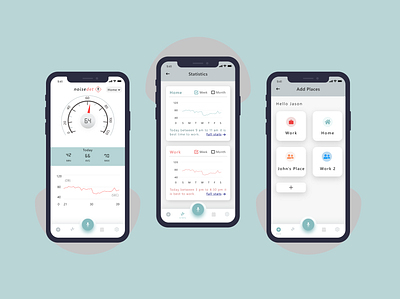 noise detective app design ui ux