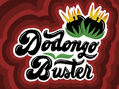 Dodongo Buster hand lettering illustration ipad just for fun legend of zelda lettering video game