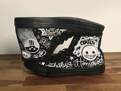 Converse Lettering canvas character converse design hand lettering illustration lettering molotow overwatch video game