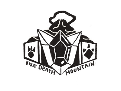 Death Mountain sketch gaming illustration legend of zelda ocarina of time pxpassport sketch video games zelda