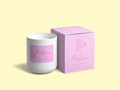 Candle Packaging branding candle branding candle company candle logo candle packaging colorful branding flower illustration illustration packaging design packaging mockup scent typogaphy