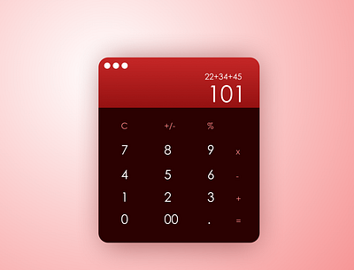 Daily UI day 4 Calculator dailyui dailyui 004 dailyuichallenge