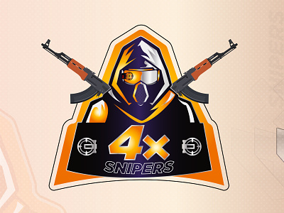 4x snipers Logo Design art branding design fanboy tribute flat icon illustration logo minimal vector