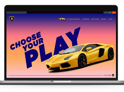 Choose Your Play branding cult design designer fanboy tribute logo ui web