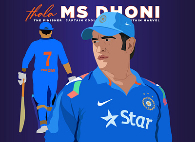 MS DHONI - Tribute to the Ultimate Legend art beast cricket cricketer csk cult design fan art fanboy fanboy tribute illustration india tribute