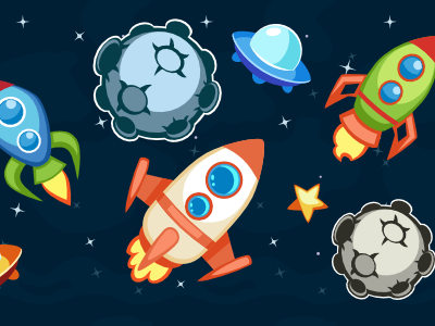 Asteroid Game Pack alien arcade asteroid explosion science fiction space spaceship star ufo