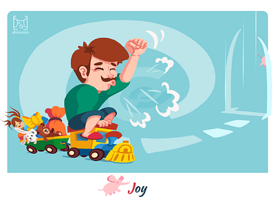 Joy 2d cartoon children illustration illustration inkscape vector