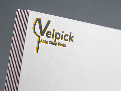 Velpick logo branding freelance design logo mockup