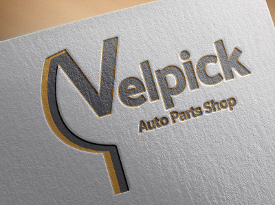 velpick paper mock up branding design logo