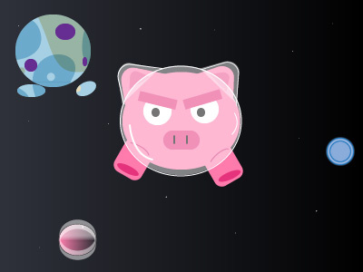 pigs in space childrens illustration effects fun illustration