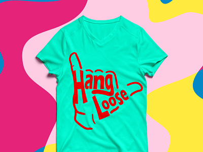 hang loose apperal branding design illustration