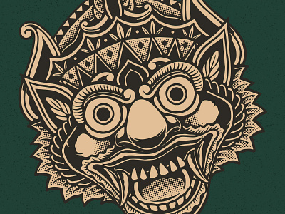 BARONG artwork badge barong clothing design graphicdesign halftone illustration mythology