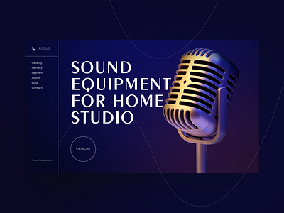 Sound equipment for home studio