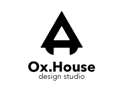 Ox.House Design logo clean and simple logo clean logo design design company design studio designer logo mirror design modern logo sharp logo simple simple logo studio