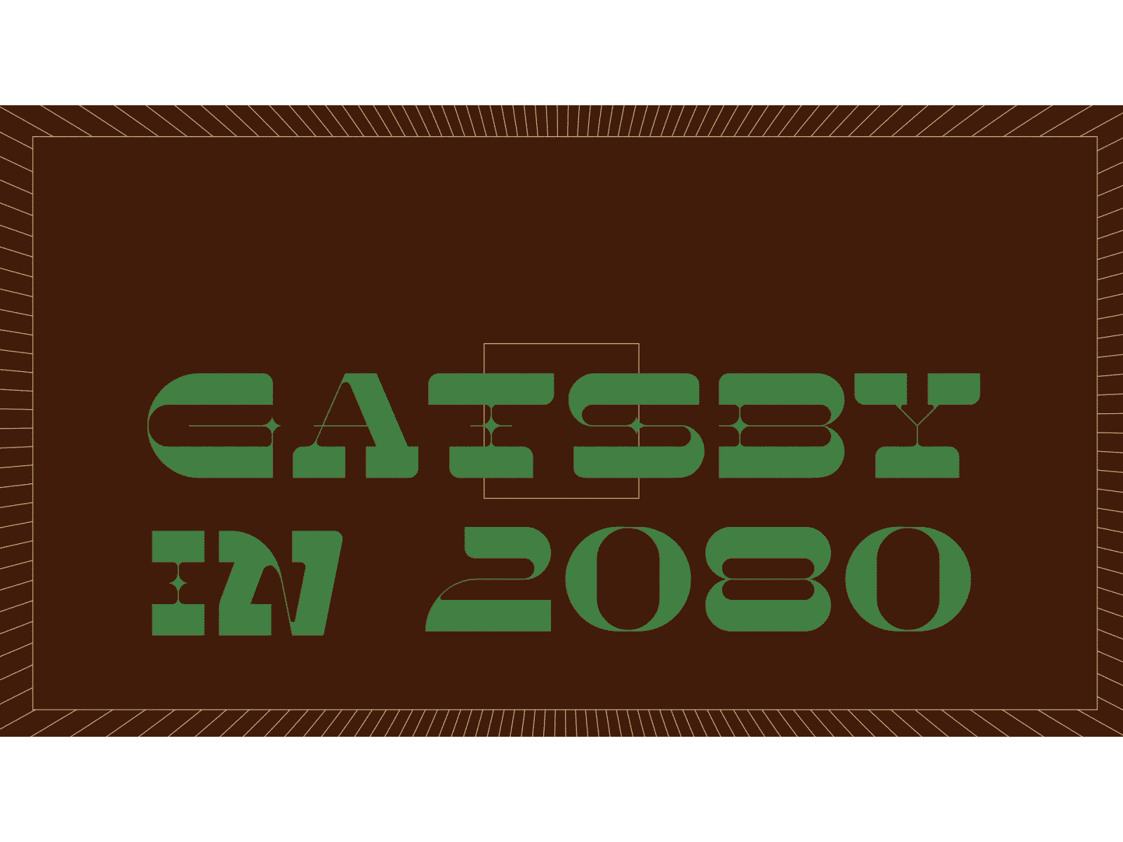 Gatsby in 2080 after effects animation gatsby lineart motion design typeface vector
