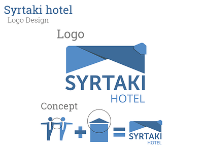 Syrtaki Hotel - Logo graphic design hotel logo syrtaki
