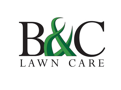 B&C Lawn Care Logo lawncare logo