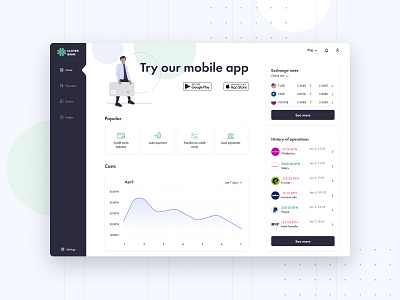 Banking dashboard | concept banking concept design figma financial ui ux web