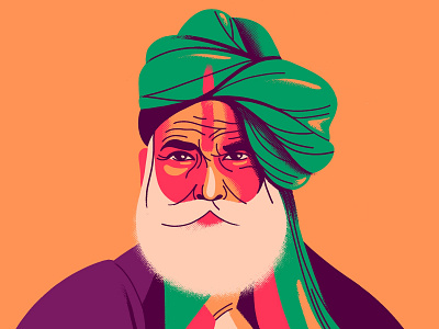 Mama India’s characters baba bangalore character digitalart face of india goa hindu illustration incredible india india love india portrait procreate rajasthan retro sadhu yellow