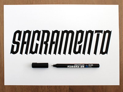 Sacramento california handlettering kings lettering logo posca sacramento typography