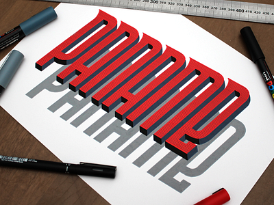 Paname handlettering lettering lettrage logo paname paris posca typography