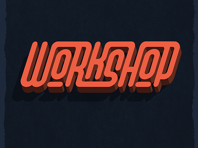 Workshop 3d atelier handlettering lettering letters logo paris shadow typography workshop