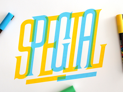 Special handlettering lettering logo posca special type typography