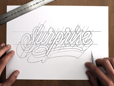 Surprise lettering logo sketch surprise type typography wip workinprogress