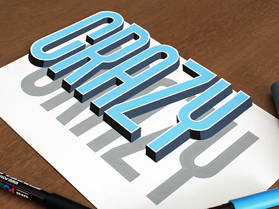 Crazy artwork crazy design handlettering lettering posca typography