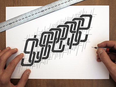 Like a monogram handlettering lettering monogram sketch suspense typography wip