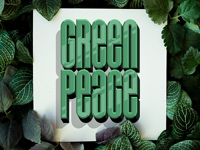 Greenpeace design graphic green greenpeace handlettering lettering letters logo type typography