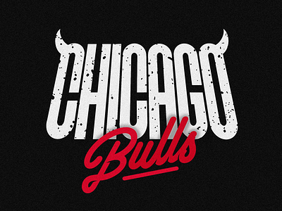 Chicago Bulls basketball design graphic ilovethisgame lettering logo logotype nba type typography