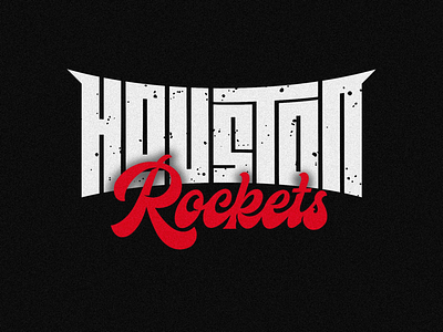 Houston Rockets basketball design graphic ilovethisgame lettering logo logotype nba type typography