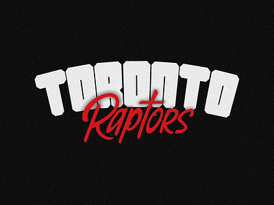 Toronto Raptors basketball design graphic ilovethisgame lettering logo logotype nba type typography