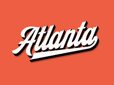 Atlanta atlanta custom georgia lettering logo typography usa