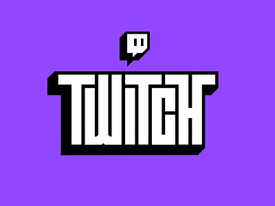 Twitch custom gaming lettering logo logotype procreate social twitch type