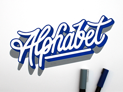 Alphabet font handdrawn handlettering lettering logo posca type typography