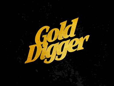 Gold Digger font handdrawn handlettering lettering logo procreate texture type typography