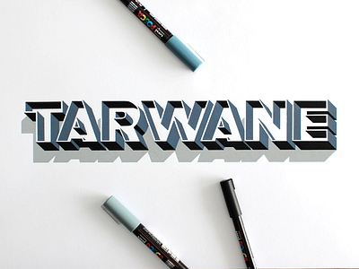 Selfie 3d handlettering lettering logo posca tarwane typography