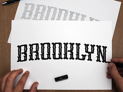 BRKLN! brooklyn handmade lettering posca typography