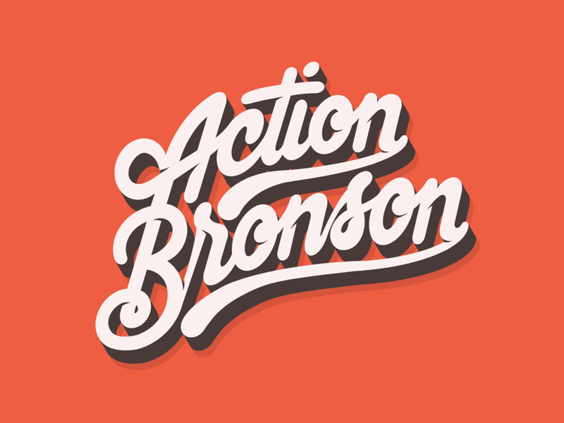 Action Bronson logo rap hiphop procreate typography handlettering lettering actionbronson