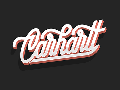 Carhartt. carhartt handlettering lettering logo procreate type typography