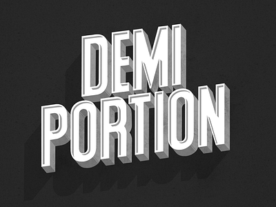 Demi Portion. artist demiportion french handlettering hiphop lettering logo logotype procreate rap type typography