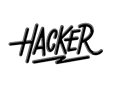 Hacker esport hacker lettering logo logotype typography