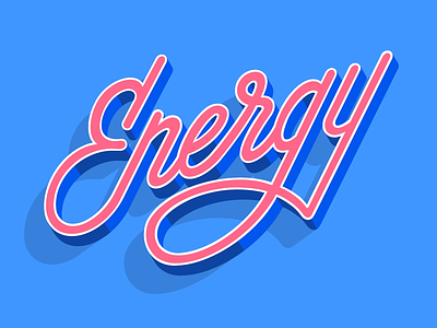Energy energy handlettering lettering logotype procreate typography