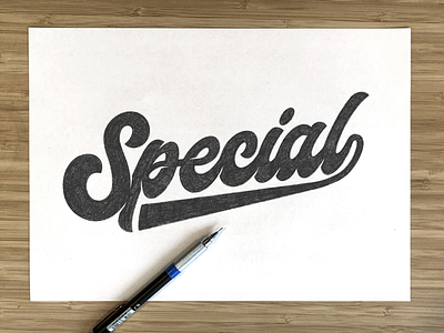 Special Sketch handlettering lettering logotype sketch special typography workinprogress