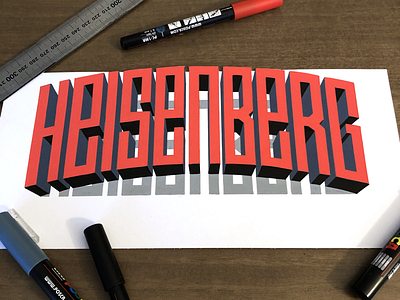 Heisenberg breakingbad handlettering heisenberg lettering logo logotype typography